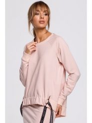 Made of emotion Bluza w kolorze jasnoróżowym rozmiar: XXL. Różowe bluzy Made Of Emotion, xxl, z aplikacjami, bez ramiączek, bez kaptura. Za 79.77 zł.