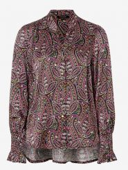 More & More Bluzka w kolorze czarno-różowym rozmiar: 34. Czarne bluzki More & More, s, bez wzorów, z wiskozy, klasyczne, bez kołnierzyka, bez ramiączek. Za 69.91 zł.