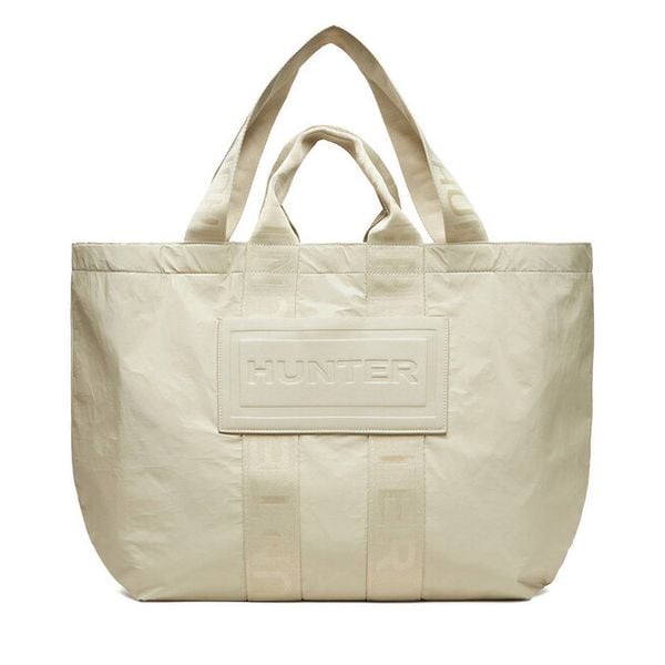 Torebka Hunter. Zielone shopper bag Hunter, bez wzorów, bez dodatków. Za 219.99 zł.