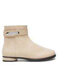 ECCO Botki Sculpted Lx 22235301378 Beżowy. Brązowe botki ECCO, bez wzorów, ze skóry, bez obcasa, na płaskiej podeszwie, bez zapięcia. Za 459.99 zł.