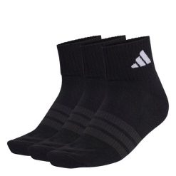 Skarpety Cushioned Sportswear Ankle Socks, 3 Pary. Czarne skarpetki adidas, bez wzorów. Za 54.95 zł.