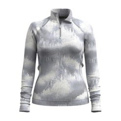 Bluza damska Smartwool Classic Thermal Merino Base Layer 1/4 Zip Boxed. Szare bluzy Smartwool, s, bez wzorów, z wełny, sportowe, bez ramiączek, bez kaptura. Za 459.99 zł.