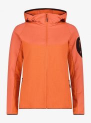 Bluza trekkingowa damska CMP Hovian. Brązowe bluzy z kapturem CMP, l, bez wzorów, z elastanu, bez kaptura, trekkingowe. Za 369.99 zł.