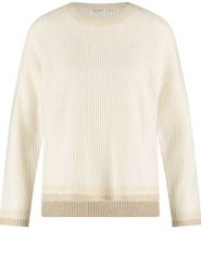 Gerry Weber Sweter w kolorze beżowym rozmiar: 40. Brązowe swetry Gerry Weber, bez wzorów, ze splotem, bez ramiączek. Za 184.46 zł.