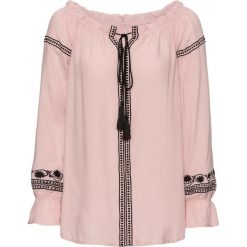 Bluzka bonprix stary róż - czarny. Czerwone bluzki bonprix, bez wzorów, retro, bez kołnierzyka, bez ramiączek. Za 89.99 zł.