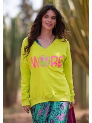 Miss goodlife Bluza w kolorze zielonym rozmiar: L. Zielone bluzy bez kaptura miss goodlife, l, bez wzorów, z bawełny, bez kaptura. Za 222.70 zł.