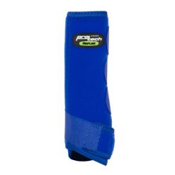 Buty tylne dla koni Pro-Tech Airflow. Niebieskie buty treningowe PRO-TECH, bez wzorów, z materiału, bez zapięcia, do jazdy konnej. Za 333.25 zł.