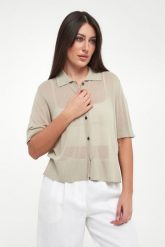 Sweter damski z kołnierzem polo ARMANI EXCHANGE. Swetry Armani Exchange, m, bez wzorów, bez ramiączek. Za 699.00 zł.