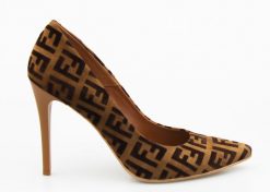 Szpilki skórzane zamszowe wysokie brązowe Wolski. Brązowe szpilki Inna, bez wzorów, z materiału, eleganckie, bez obcasa, na obcasie, bez zapięcia. W wyprzedaży za 248.00 zł.