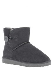 NICEBAY Skórzane botki zimowe zimowe "Fowl" w kolorze szarym rozmiar: 37. Szare botki NICEBAY, bez wzorów, z materiału, bez obcasa, bez zapięcia. Za 209.33 zł.