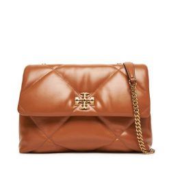 Torebka Tory Burch. Brązowe kopertówki Tory Burch, bez wzorów, wizytowe, bez dodatków. Za 3,189.00 zł.