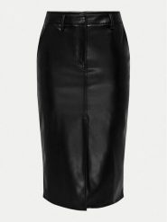 JDY Spódnica z imitacji skóry Alexa 15330385 Czarny Slim Fit. Czarne spódnice JDY, xs, bez wzorów, ze skóry. Za 69.99 zł.