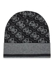 Guess Czapka AW9979 WOL01 Czarny. Czarne czapki zimowe Guess, z aplikacjami, z materiału. Za 189.99 zł.