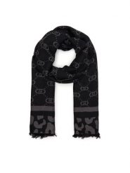 Liu Jo Szalik Stola Jacquard Mon 2F5040 T0300 Czarny. Czarne szaliki i kominy Liu Jo, bez wzorów, z materiału. Za 269.99 zł.