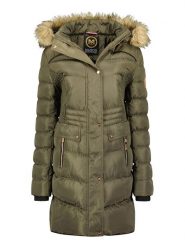 Maison Montaigne Parka "Badomai" w kolorze khaki rozmiar: XXL. Brązowe płaszcze Maison Montaigne, xxl, z aplikacjami, ze skóry, bez kaptura. Za 272.95 zł.