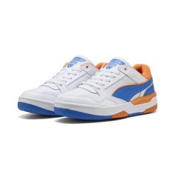 Sneakersy unisex Rebound Retro PUMA White Team Royal Rickie Orange Blue. Białe buty sportowe lifestyle Puma, bez wzorów, z syntetyku, klasyczne, bez zapięcia. Za 359.00 zł.