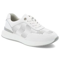 Białe Sneakersy S.Barski Sportowe Obuwie Damskie. Białe buty sportowe lifestyle S.BARSKI, na wiosnę, bez wzorów, z materiału, bez zapięcia. Za 197.99 zł.
