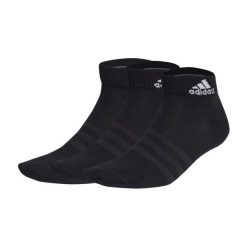 Skarpety stopki unisex Adidas 3 pary. Czarne skarpetki adidas, bez wzorów, z bawełny. Za 51.00 zł.