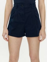 Tommy Jeans Szorty materiałowe Claire DW0DW17775 Granatowy Regular Fit. Niebieskie szorty Tommy Jeans, bez wzorów, z bawełny. Za 209.99 zł.