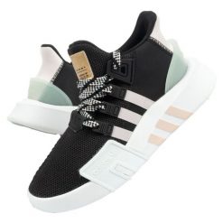 Buty adidas Eqt Bask Adv EE5044 czarne. Czarne buty treningowe bez wzorów, z materiału, bez zapięcia. Za 310.46 zł.