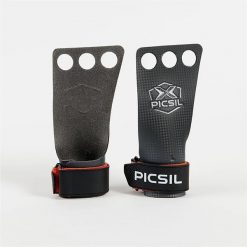 Skórki gimnastyczne do cross trainingu Picsil RX Grips z otworami. Brązowe rękawiczki PICSIL, bez wzorów, ze skóry, sportowe. Za 139.99 zł.