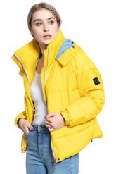 LEE PUFFER JACKET DAMSKA KURTKA ZIMOWA LEMON ZEST L56VUMMM. Kurtki Lee, na zimę, l, bez wzorów, bez kaptura. Za 359.99 zł.
