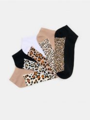 Skarpetki w panterkę 5 pack - wielobarwny. Skarpetki Sinsay, bez wzorów. Za 12.99 zł.