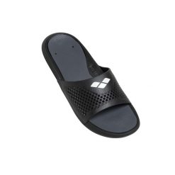 Klapki na basen Arena Bruno. Czarne klapki Arena, bez wzorów, sportowe, bez obcasa, bez zapięcia. Za 87.41 zł.