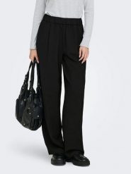 ONLY Spodnie w kolorze czarnym rozmiar: S/L32. Czarne spodnie materiałowe ONLY, bez wzorów, z materiału, z podwyższonym stanem. Za 113.99 zł.