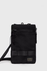 Superdry saszetka kolor czarny. Czarne nerki i saszetki Superdry, bez wzorów, bez dodatków. Za 59.99 zł.