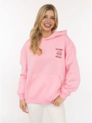 Zwillingsherz Bluza "Sunshiny Smile" w kolorze różowym rozmiar: L/XL. Różowe bluzy z kapturem Zwillingsherz, l, bez wzorów, z kapturem. Za 140.20 zł.