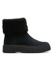 Clarks Skórzane botki "Torhill Turn" w kolorze czarnym rozmiar: 37. Czarne botki Clarks, bez wzorów, ze skóry, bez obcasa, bez zapięcia. Za 307.46 zł.