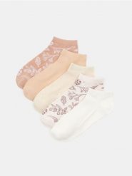 Prążkowane skarpetki 5 pack - wielobarwny. Skarpetki Sinsay, bez wzorów, prążkowane. Za 17.99 zł.
