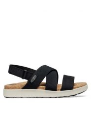 Keen Sandały Elle Criss Cross 1028627 Czarny. Czarne sandały Keen, bez wzorów, z materiału, bez obcasa, na płaskiej podeszwie, bez zapięcia. Za 499.99 zł.