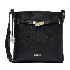 Torebka Lasocki. Czarne listonoszki Lasocki, bez wzorów, bez dodatków. Za 169.99 zł.