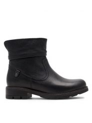 Go Soft Botki WI23-DEMETRA-20 Czarny. Czarne botki GO SOFT, bez wzorów, ze skóry, bez obcasa, na płaskiej podeszwie, bez zapięcia. Za 181.99 zł.