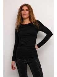 Kaffe Bluzka w kolorze czarnym rozmiar: XL. Czarne bluzki Kaffe, s, bez wzorów, z wiskozy, klasyczne, bez kołnierzyka, bez ramiączek. Za 73.93 zł.