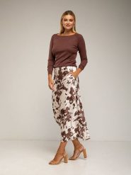 Tantra Spódnica w kolorze kremowym rozmiar: S. Brązowe spódnice Tantra, na co dzień, s, bez wzorów, midi, proste. Za 152.99 zł.