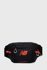New Balance saszetka kolor czarny. Czarne nerki i saszetki New Balance, bez wzorów, bez dodatków. W wyprzedaży za 109.99 zł.