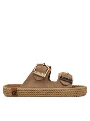 Bohonomad Espadryle Sydney SYD.12-00044 Beżowy. Brązowe espadryle Bohonomad, bez wzorów, ze skóry, bez obcasa. Za 399.99 zł.