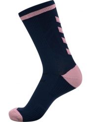 Skarpety średniej długości Hummel Elite Indoor. Niebieskie skarpetki Hummel, bez wzorów, z elastanu. Za 80.50 zł.