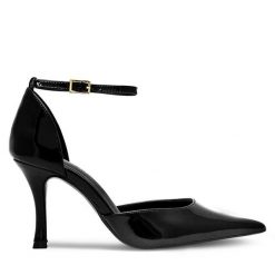 Szpilki Lasocki. Czarne szpilki Lasocki, bez wzorów, bez obcasa, na szpilce, bez zapięcia. Za 229.99 zł.