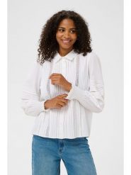 Kaffe Koszula w kolorze białym rozmiar: 34. Białe koszule Kaffe, z aplikacjami, z bawełny, bez kołnierzyka, bez ramiączek. Za 173.99 zł.