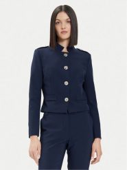 Rinascimento Marynarka CFC0118279003 Granatowy Regular Fit. Niebieskie marynarki i żakiety Rinascimento, l, bez wzorów, z syntetyku, bez ramiączek. Za 339.99 zł.