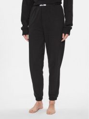 Calvin Klein Underwear Spodnie piżamowe 000QS7085E Czarny Relaxed Fit. Czarne piżamy Calvin Klein Underwear, l, bez wzorów, z bawełny, bez kołnierzyka, bez ramiączek. Za 129.99 zł.