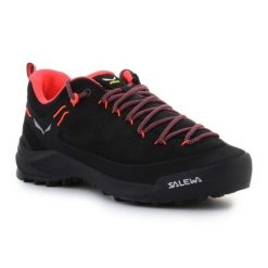 Buty Salewa Ws Wildfire Leather 61396-0936 czarne. Czarne buty trekkingowe z gumy, bez zapięcia. Za 898.36 zł.