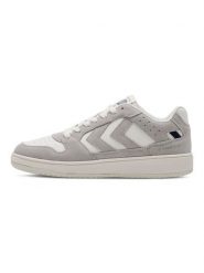 Buty sportowe z mieszanki zamszu Hummel St. Power Play. Szare buty treningowe Hummel, bez wzorów, z nylonu, bez zapięcia, do biegania. Za 385.50 zł.