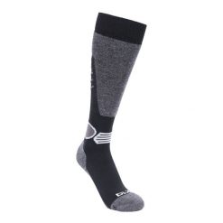 Skarpety Narciarskie Unisex Dla Dorosłych Anselm DLX. Czarne skarpetki Trespass, bez wzorów, z elastanu. Za 77.99 zł.