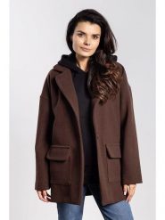 Awama Kurtka przejściowa w kolorze brązowym rozmiar: XL. Brązowe kurtki Awama, xl, bez wzorów, bez kaptura. Za 219.08 zł.