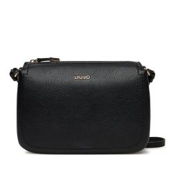 Torebka Liu Jo. Czarne listonoszki Liu Jo, bez wzorów, bez dodatków. Za 369.99 zł.